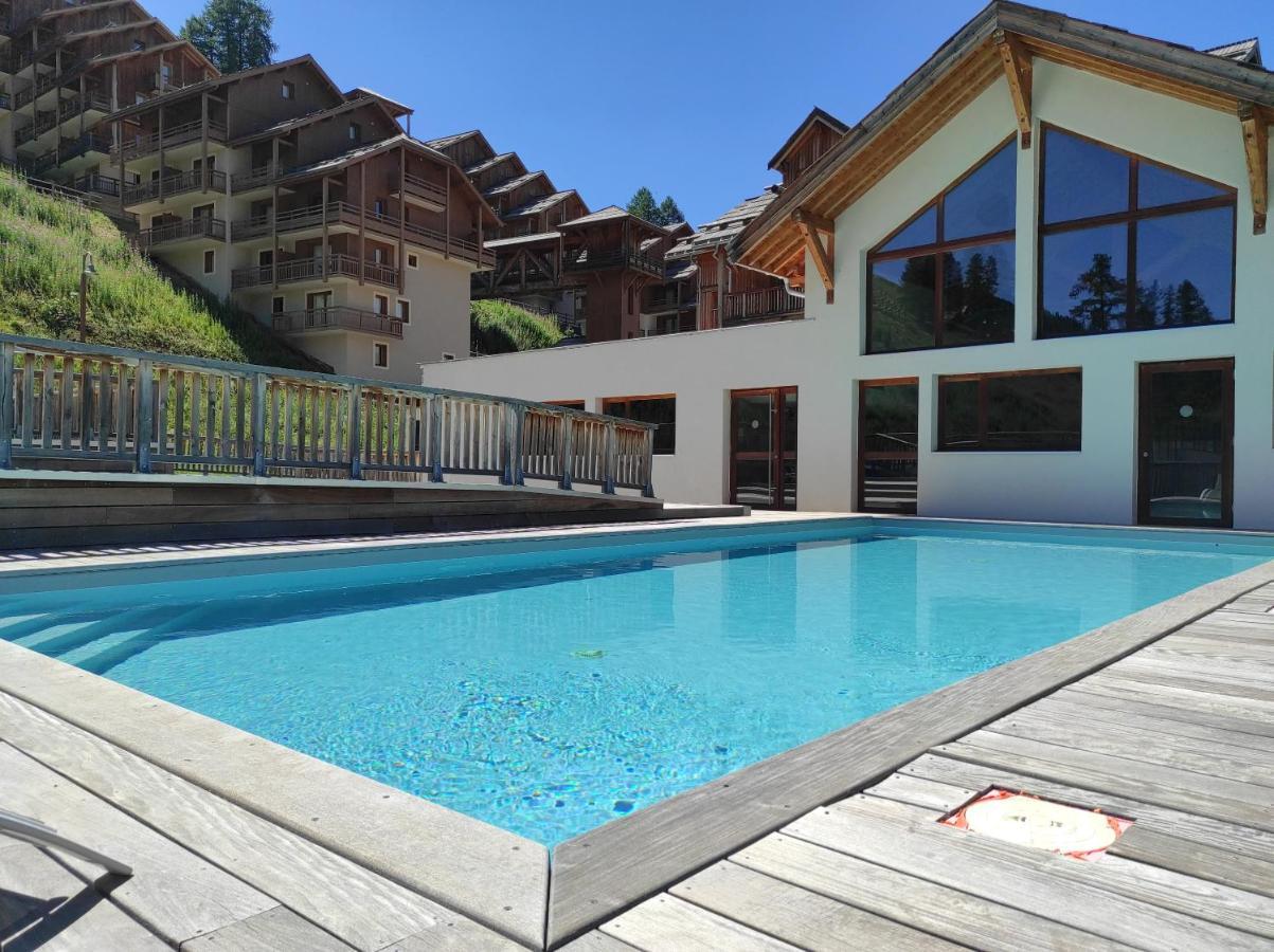 Apartamento Apt T3 en duplex Chalet des Rennes Vars 2000m Piscine intérieure et extérieure Exterior foto